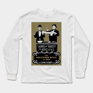 Laurel & Hardy: Magicians (The Hollywood Revue of 1929) Long Sleeve T-Shirt
